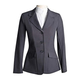 Grand Prix Ladies EQJ 3 Button Show Coat, NY Tech Fabric, Black - Huntley Equestrian - Flyclothing LLC