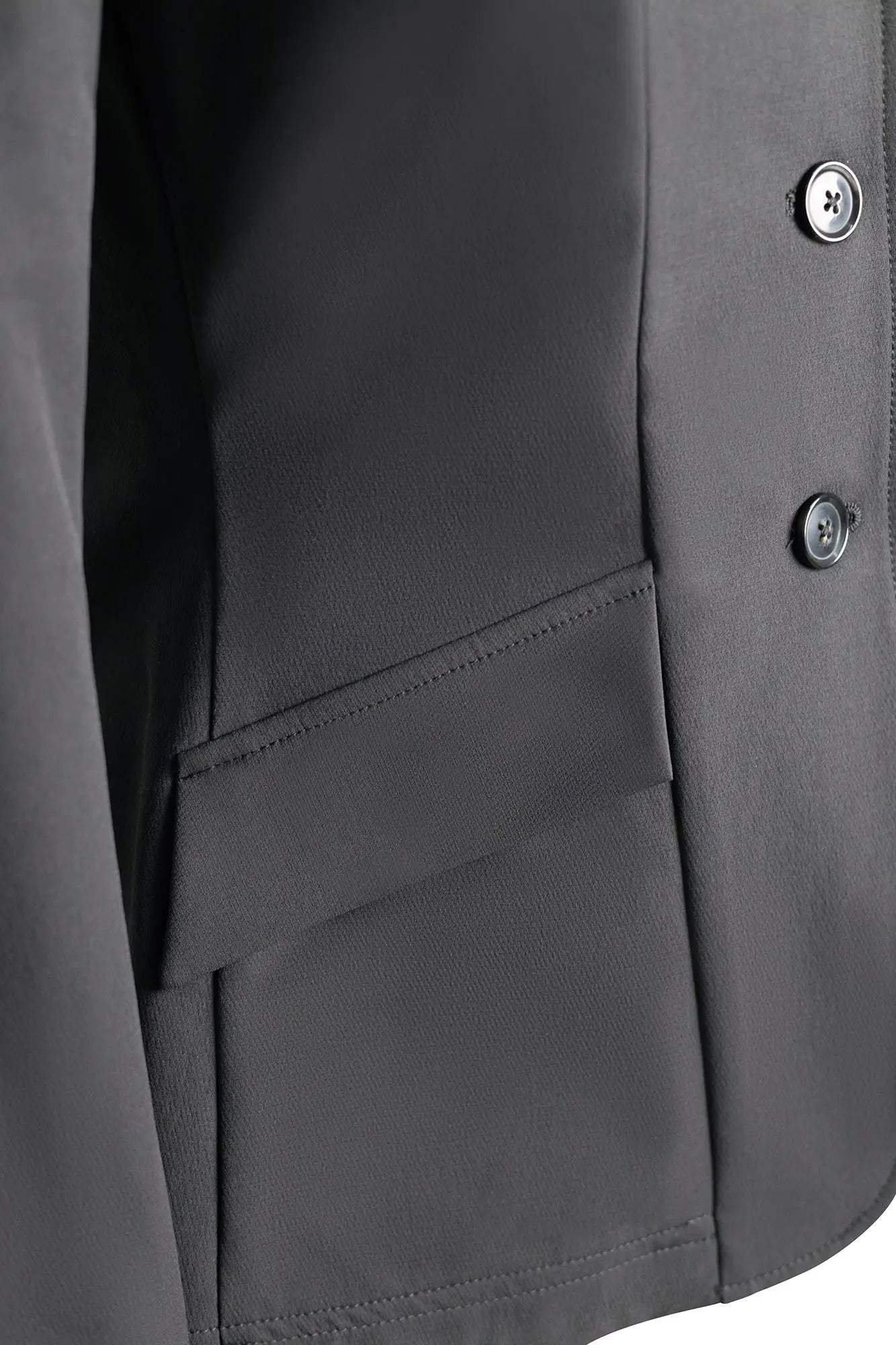 Grand Prix Ladies EQJ 3 Button Show Coat, NY Tech Fabric, Black - Huntley Equestrian - Flyclothing LLC