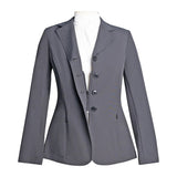 Grand Prix Ladies Quinn Show Coat, 4 Button with Hidden Zipper Closure, Navy