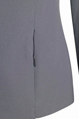 Grand Prix Ladies Quinn Show Coat, 4 Button with Hidden Zipper Closure, Navy