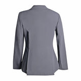 Grand Prix Ladies Quinn Show Coat, 4 Button with Hidden Zipper Closure, Navy