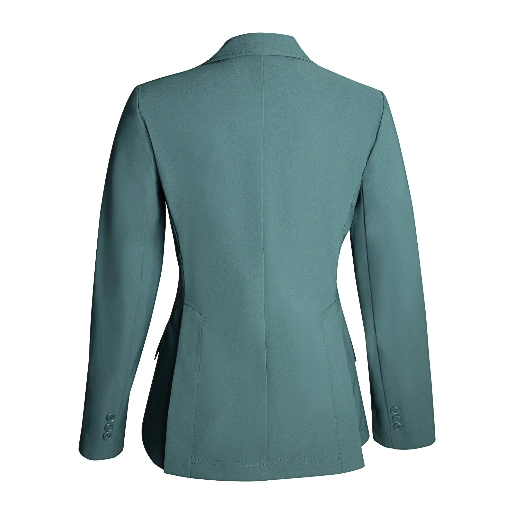Grand Prix Ladies EQJ 3 Button Show Coat, NY Tech Fabric, New Green