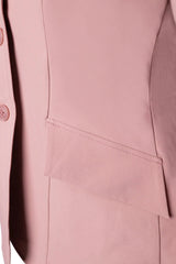 Grand Prix Ladies EQJ 3 Button Show Coat, NY Tech Fabric, Rose