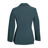 Grand Prix Ladies EQJ Classic 3 Button Show Jacket, New Green with Navy Piping - Huntley Equestrian - Flyclothing LLC