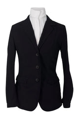 Grand Prix Saltare Dolce 3 Button Riding Show Jacket, Black