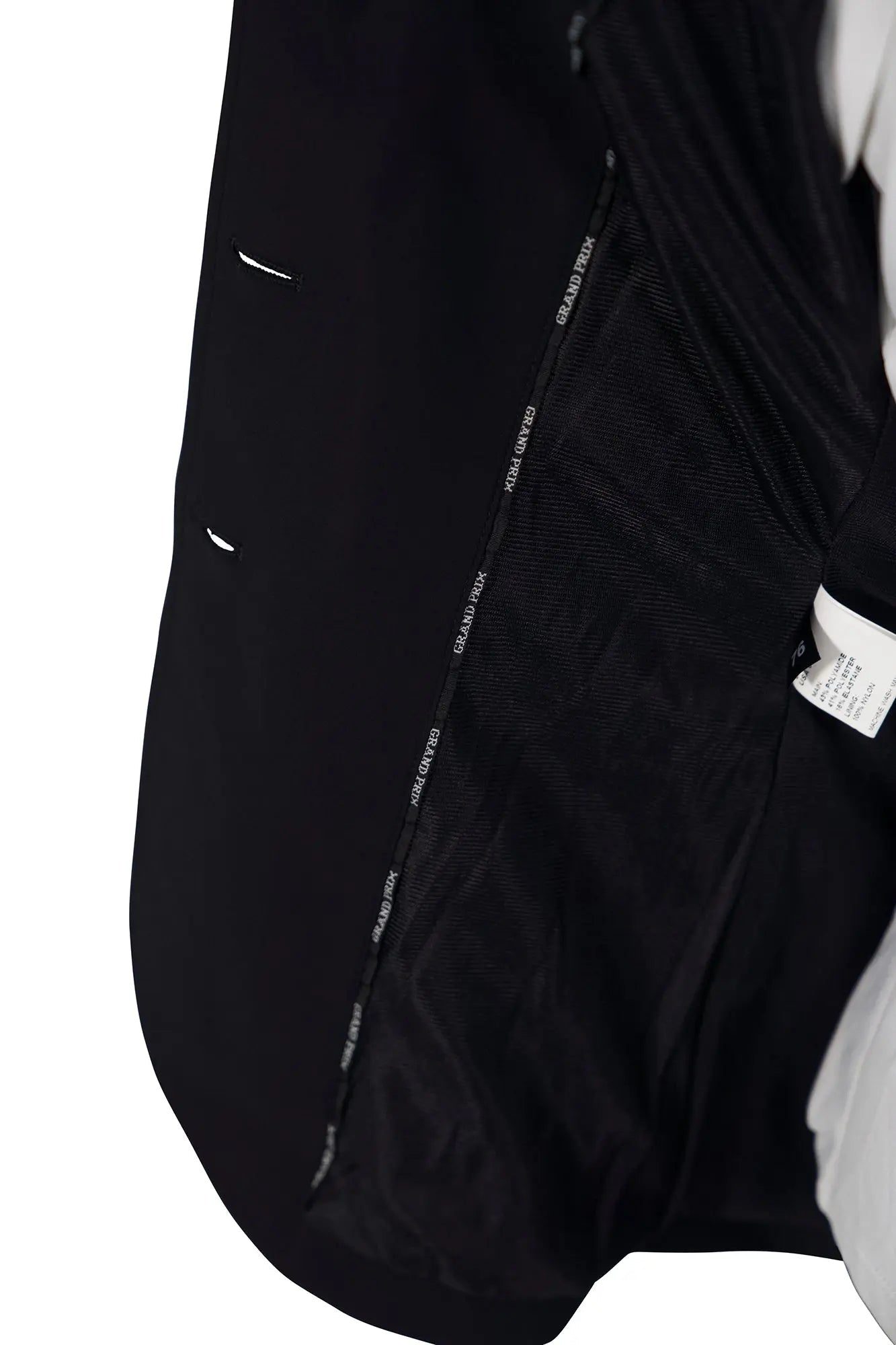 Grand Prix Saltare Dolce 3 Button Riding Show Jacket, Black