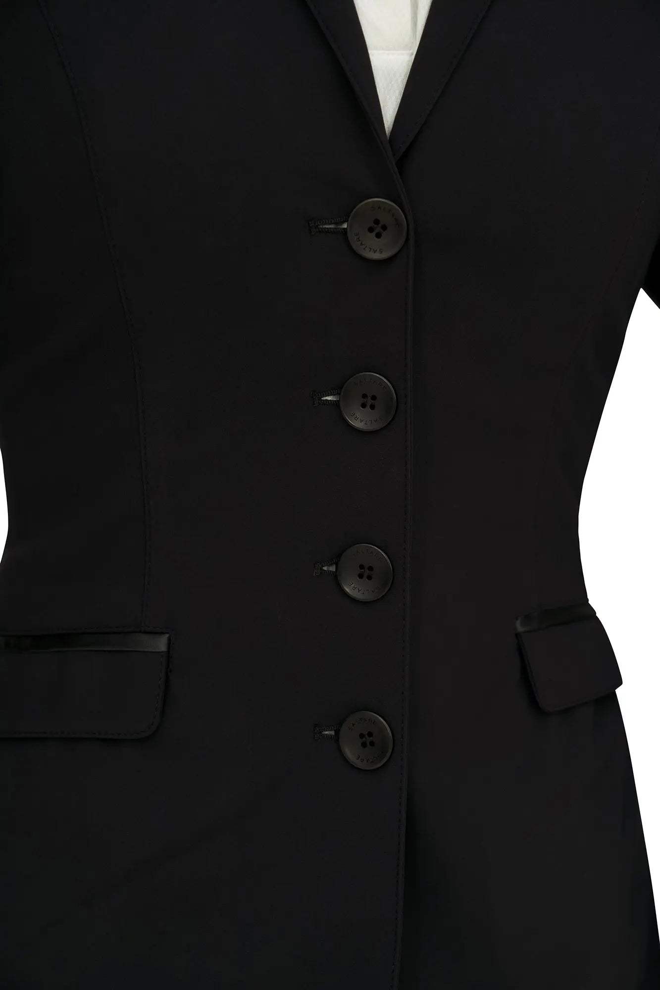 Grand Prix Saltare Dolce 4 Button Riding Jacket, Black - Huntley Equestrian - Flyclothing LLC