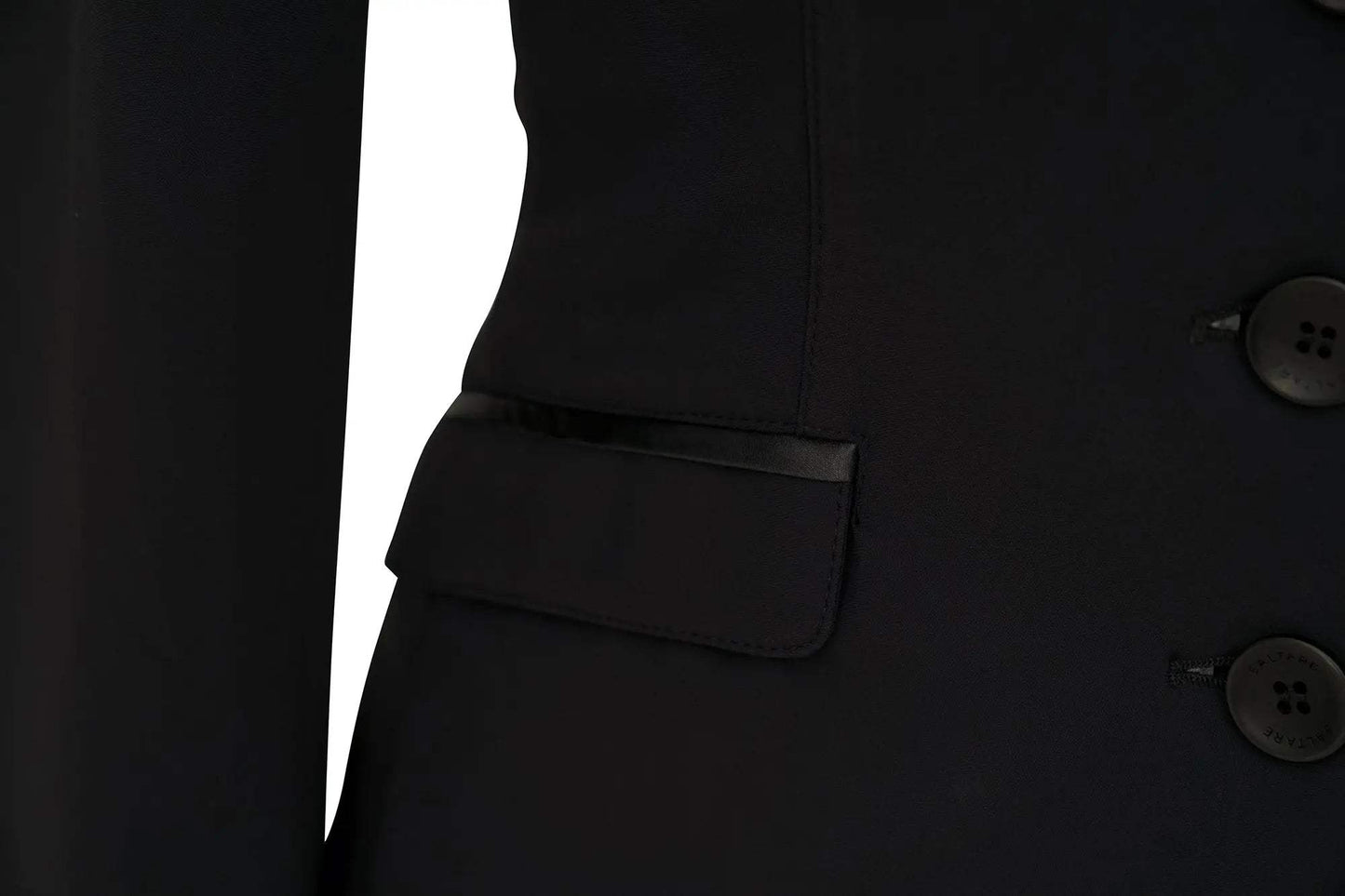 Grand Prix Saltare Dolce 4 Button Riding Jacket, Black - Huntley Equestrian - Flyclothing LLC