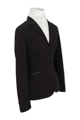 Grand Prix Saltare Dolce 4 Button Riding Jacket, Black - Huntley Equestrian - Flyclothing LLC