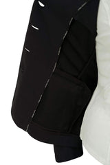 Grand Prix Saltare Dolce 4 Button Riding Jacket, Black - Huntley Equestrian - Flyclothing LLC