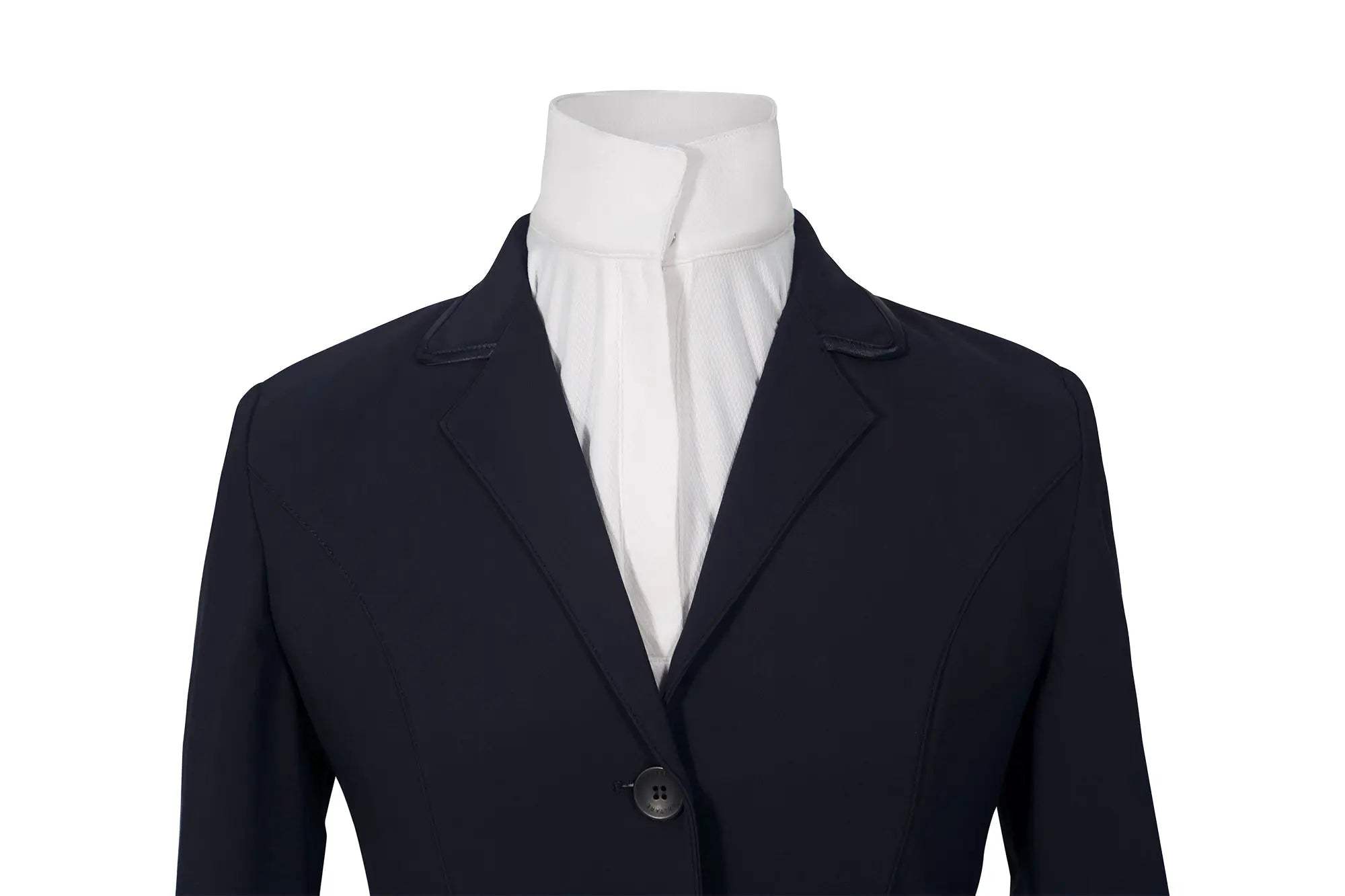 Grand Prix Saltare Dolce 4 Button Riding Show Jacket, Navy - Huntley Equestrian - Flyclothing LLC