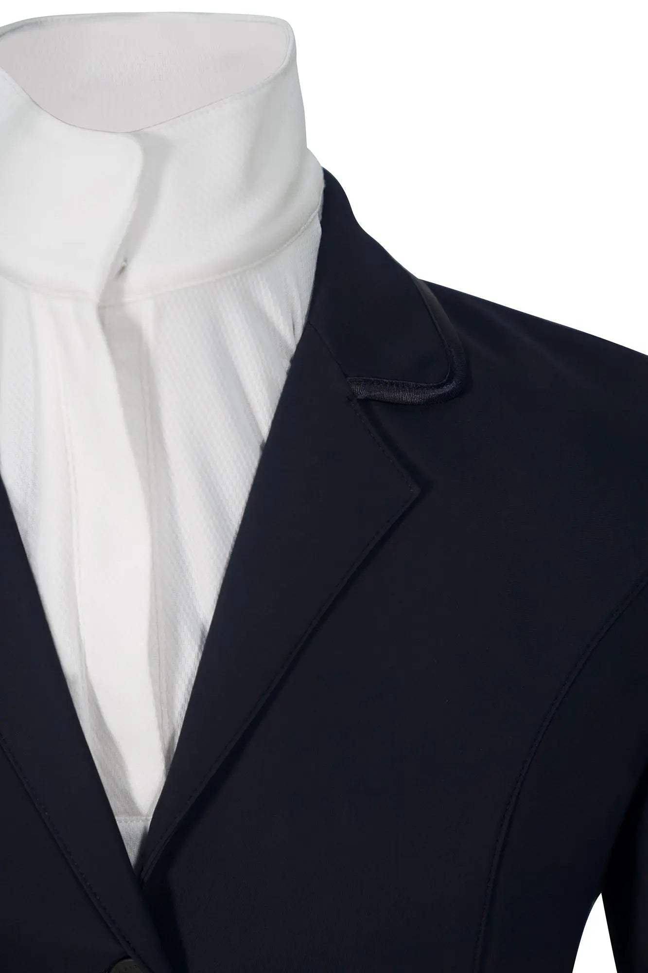 Grand Prix Saltare Dolce 4 Button Riding Show Jacket, Navy - Huntley Equestrian - Flyclothing LLC