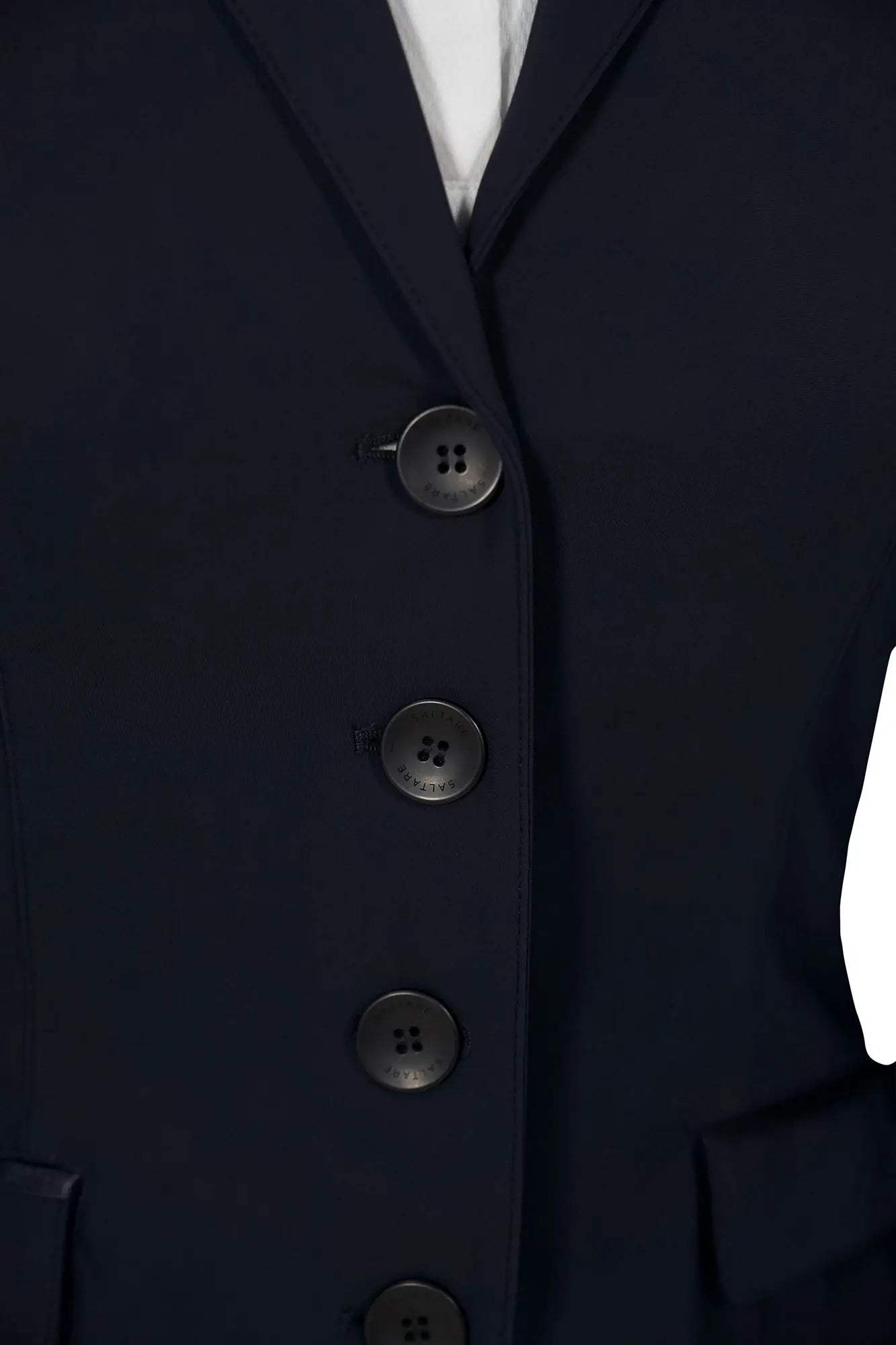 Grand Prix Saltare Dolce 4 Button Riding Show Jacket, Navy - Huntley Equestrian - Flyclothing LLC