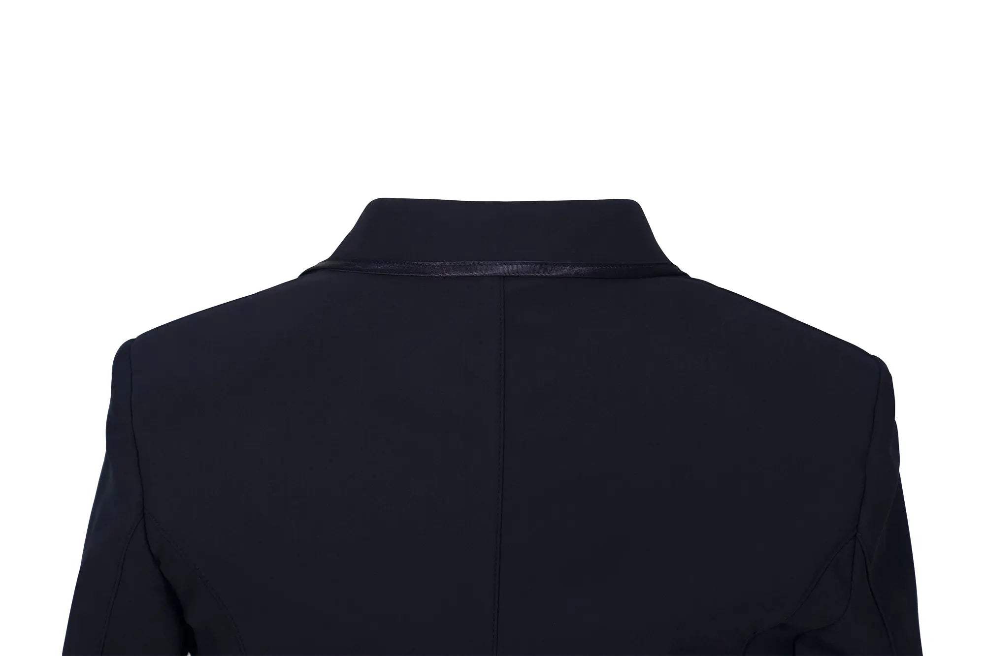 Grand Prix Saltare Dolce 4 Button Riding Show Jacket, Navy - Huntley Equestrian - Flyclothing LLC