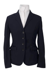 Grand Prix Saltare Dolce 4 Button Riding Show Jacket, Navy - Huntley Equestrian - Flyclothing LLC