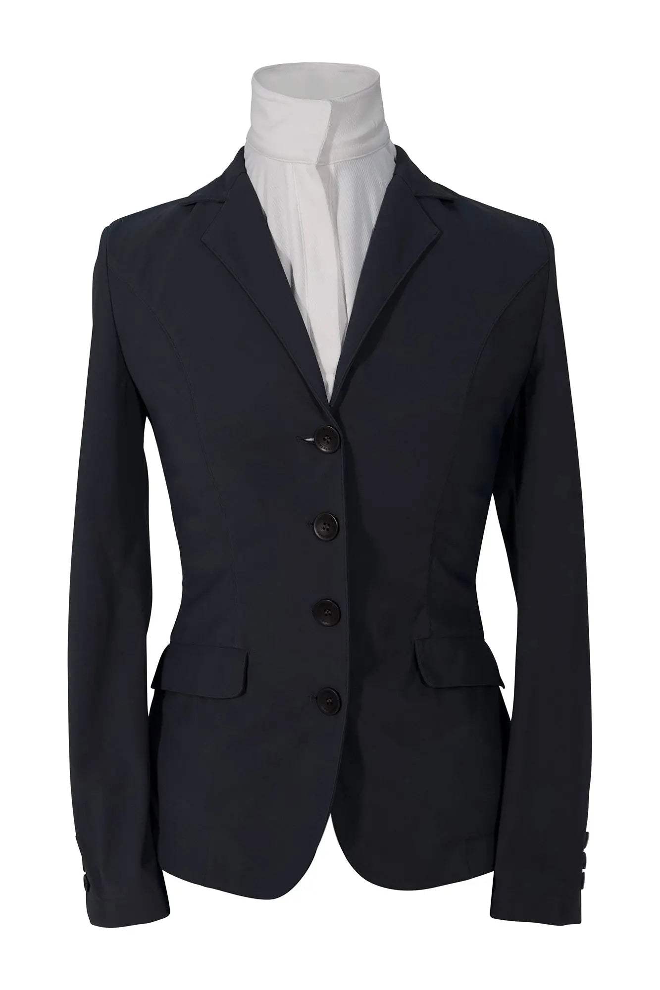 Grand Prix Saltare Dolce 4 Button Riding Show Jacket, Anthracite - Huntley Equestrian - Flyclothing LLC