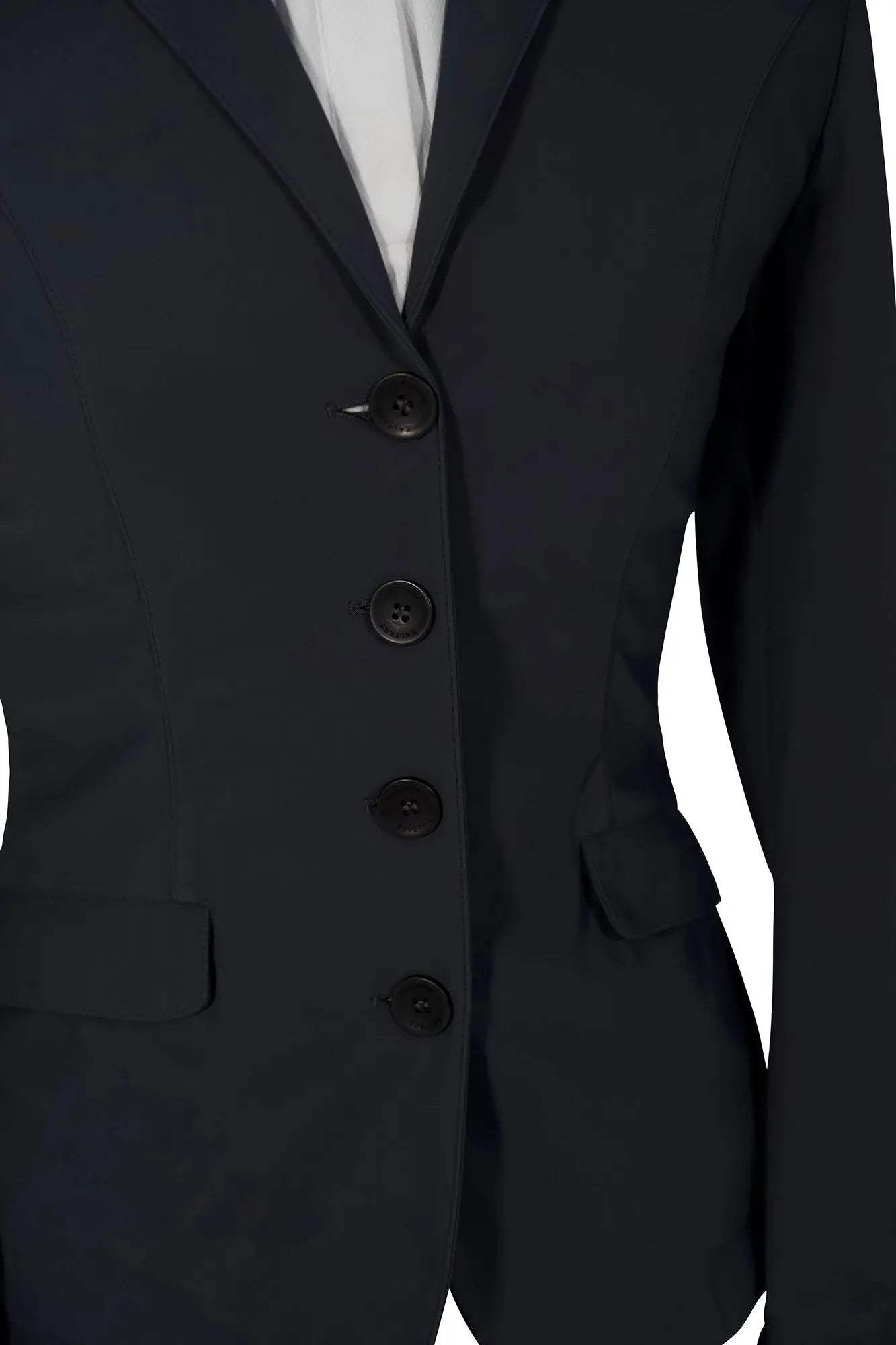 Grand Prix Saltare Dolce 4 Button Riding Show Jacket, Anthracite - Huntley Equestrian - Flyclothing LLC