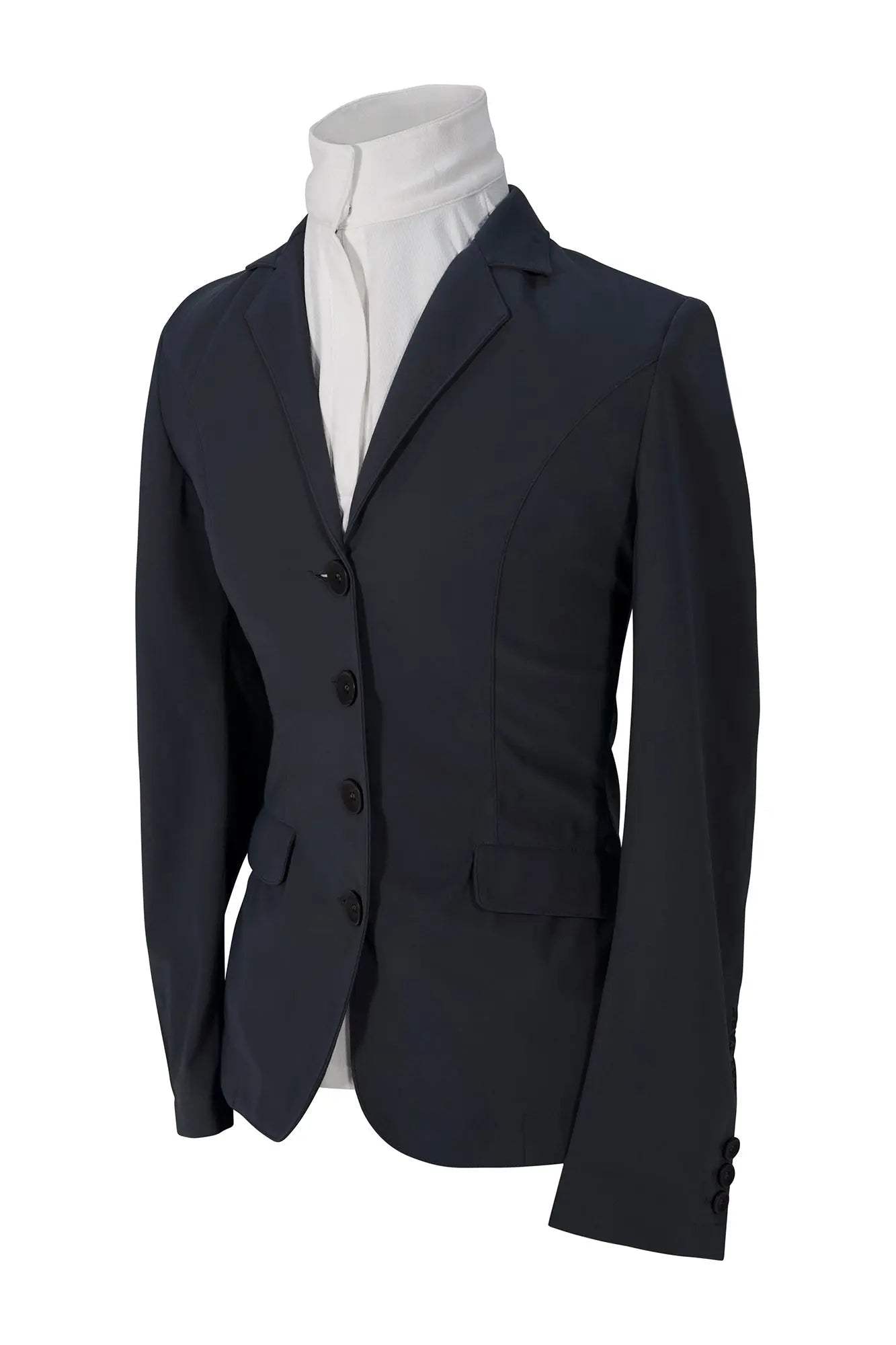 Grand Prix Saltare Dolce 4 Button Riding Show Jacket, Anthracite - Huntley Equestrian - Flyclothing LLC