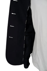 Grand Prix Saltare Premio 4 Button Riding Show Coat, Black with Dark Green