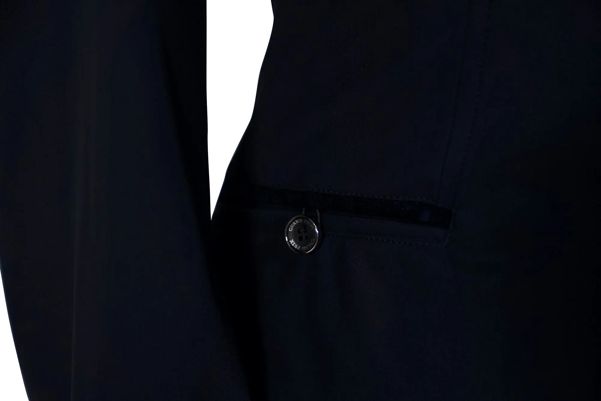 Grand Prix Saltare Premio 4 Button Riding Show Coat, Navy with Navy