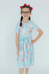 Grand Slam Glam S/S Pocket Twirl Dress - Mila & Rose ® - Flyclothing LLC