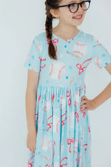 Grand Slam Glam S/S Pocket Twirl Dress - Mila & Rose ® - Flyclothing LLC