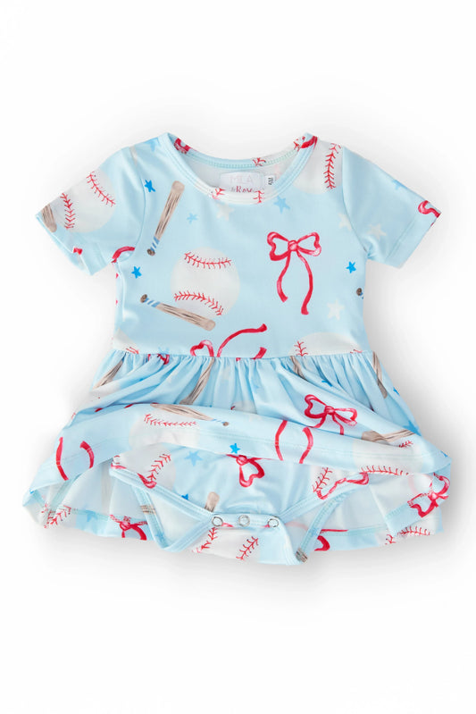 Grand Slam Glam S/S Twirl Bodysuit - Mila & Rose ® - Flyclothing LLC