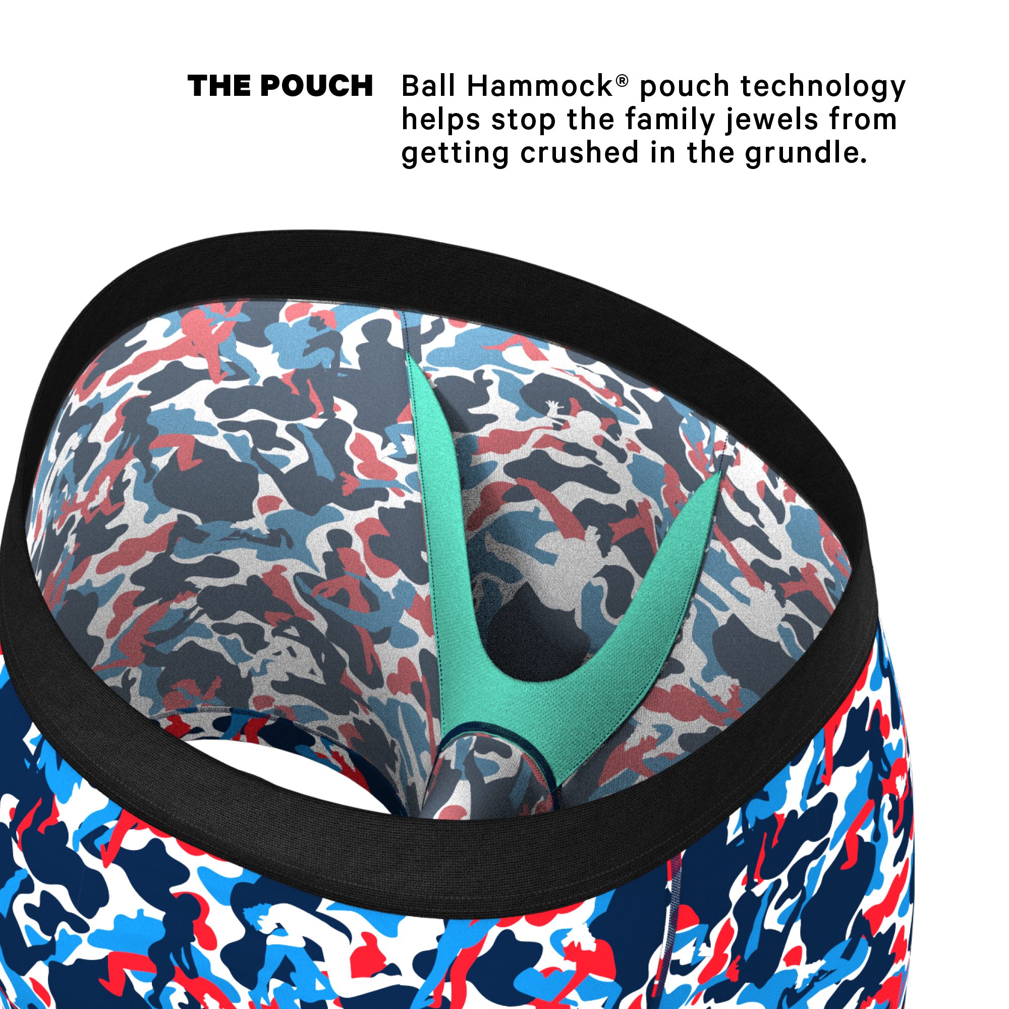 The Grand Finale | USA Camouflage Ball Hammock® Pouch Underwear