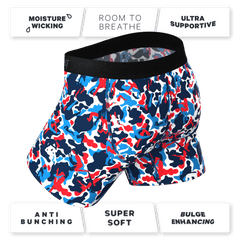 The Grand Finale | USA Camouflage Ball Hammock® Pouch Underwear With Fly - Shinesty