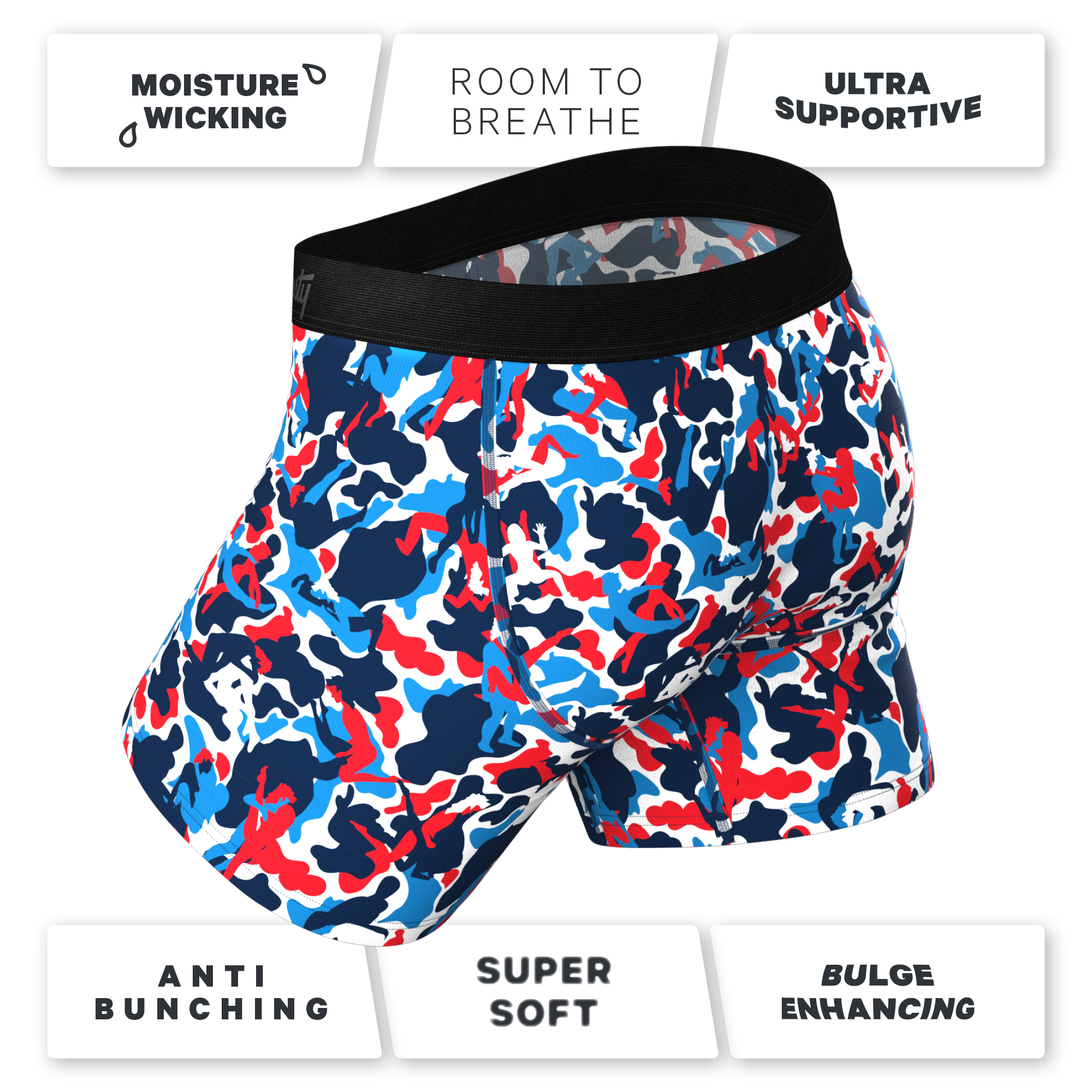 The Grand Finale | USA Camouflage Ball Hammock® Pouch Underwear