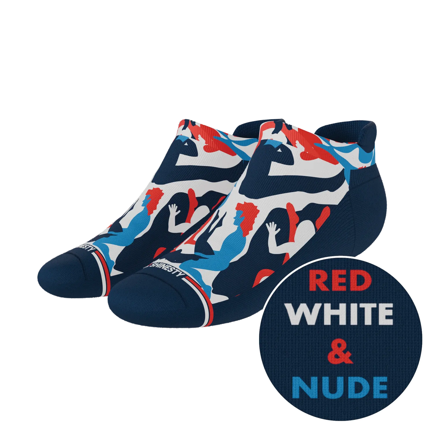 The Grand Finale | USA Camouflage Heel Hammock™ Ankle Socks - Shinesty - Flyclothing LLC