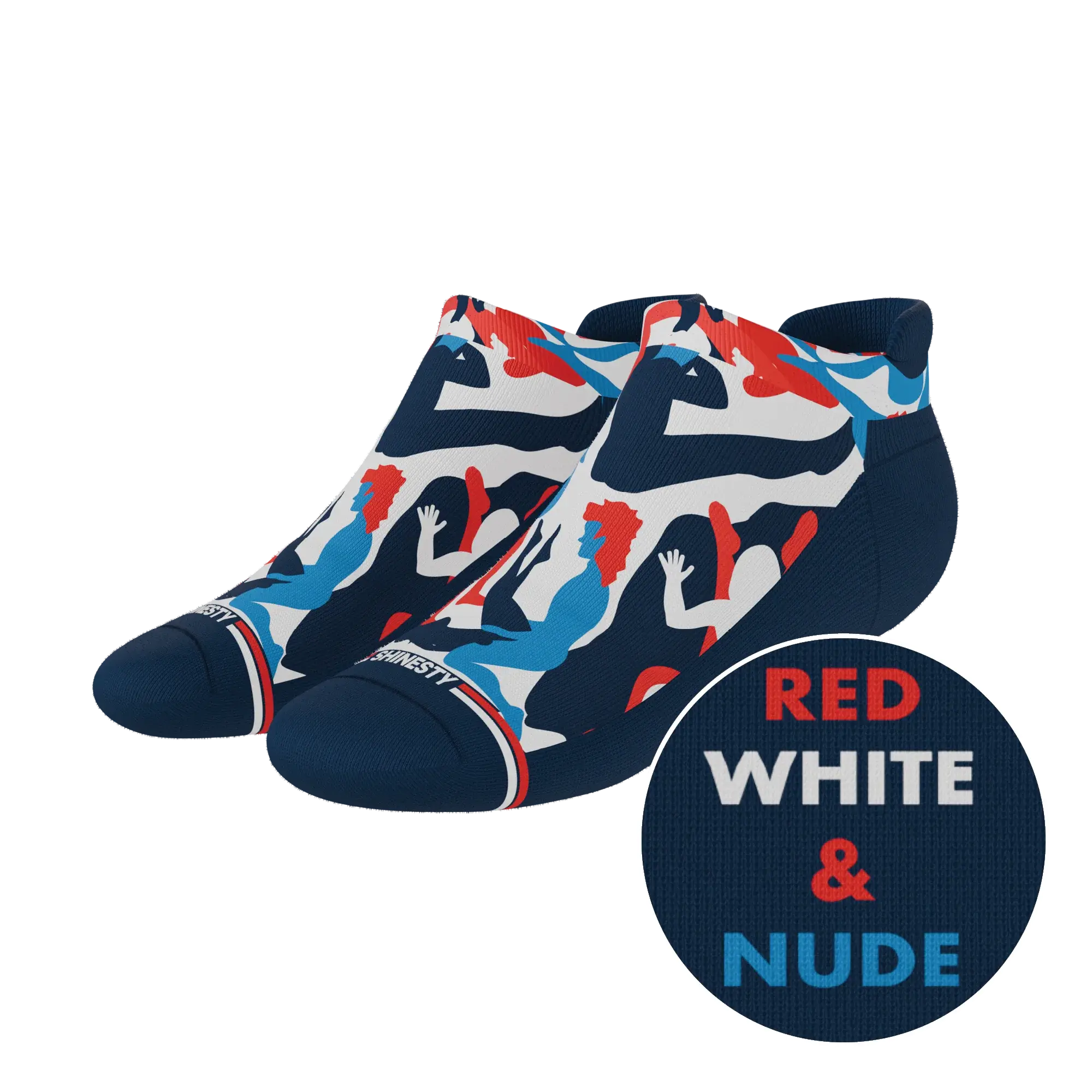 The Grand Finale | USA Camouflage Heel Hammock™ Ankle Socks - Shinesty - Flyclothing LLC