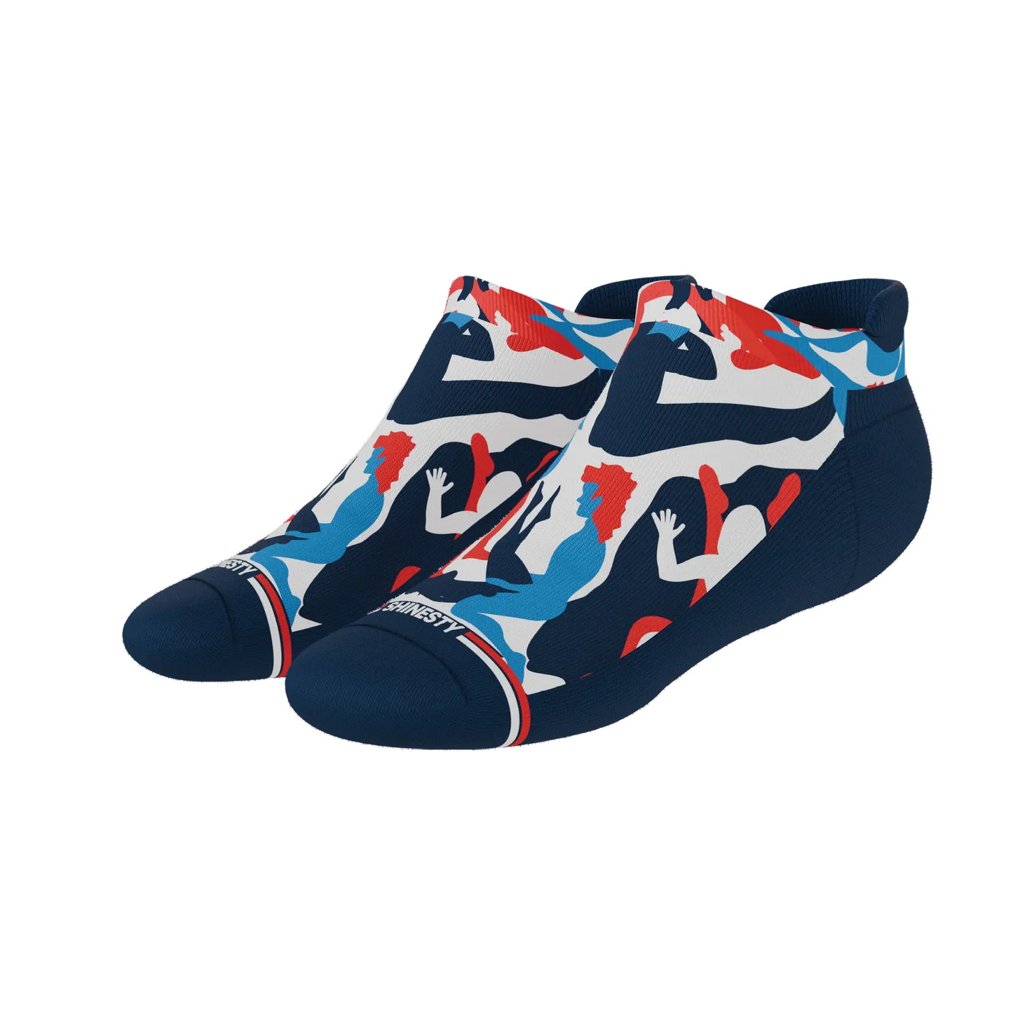 The Grand Finale | USA Camouflage Heel Hammock™ Ankle Socks - Shinesty - Flyclothing LLC