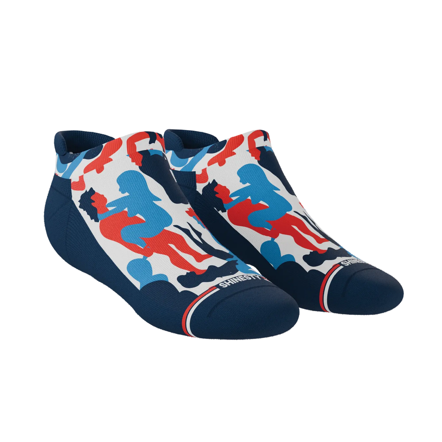 The Grand Finale | USA Camouflage Heel Hammock™ Ankle Socks - Shinesty - Flyclothing LLC
