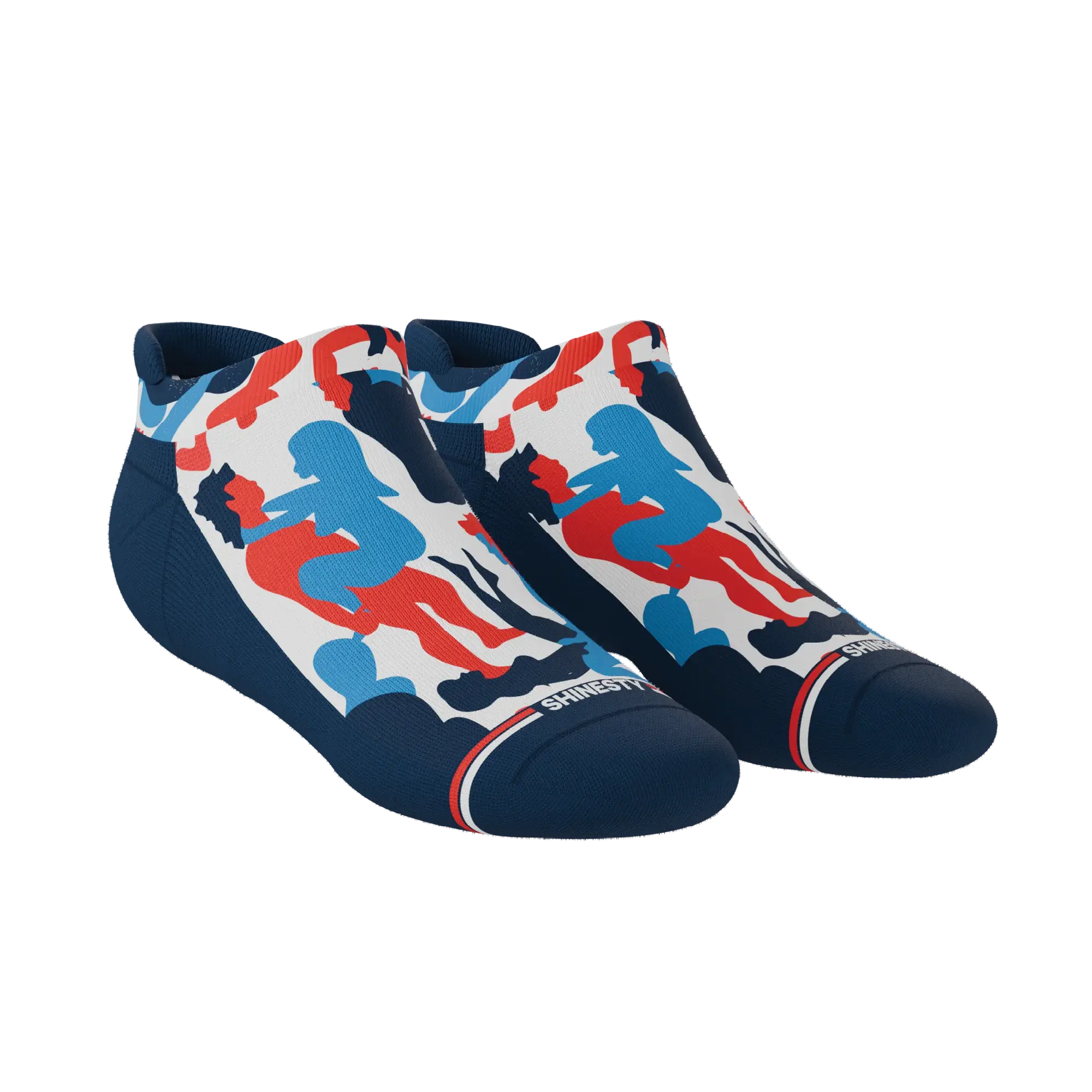 The Grand Finale | USA Camouflage Heel Hammock™ Ankle Socks - Shinesty - Flyclothing LLC