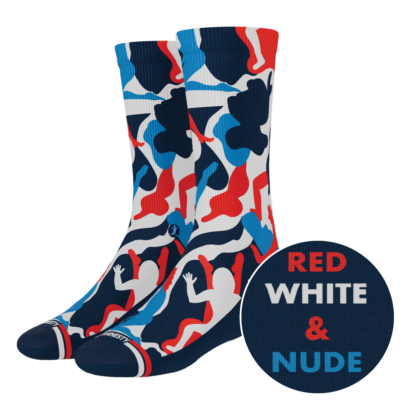 The Grand Finale | USA Camouflage Heel Hammock™ Crew Socks