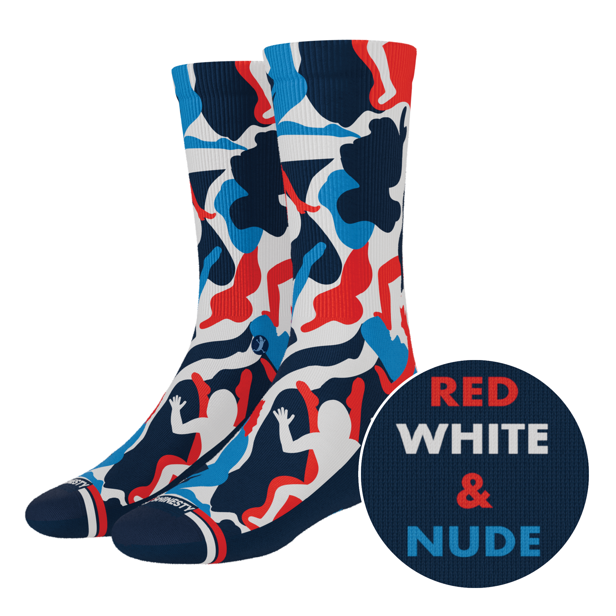 The Grand Finale | USA Camouflage Heel Hammock™ Crew Socks