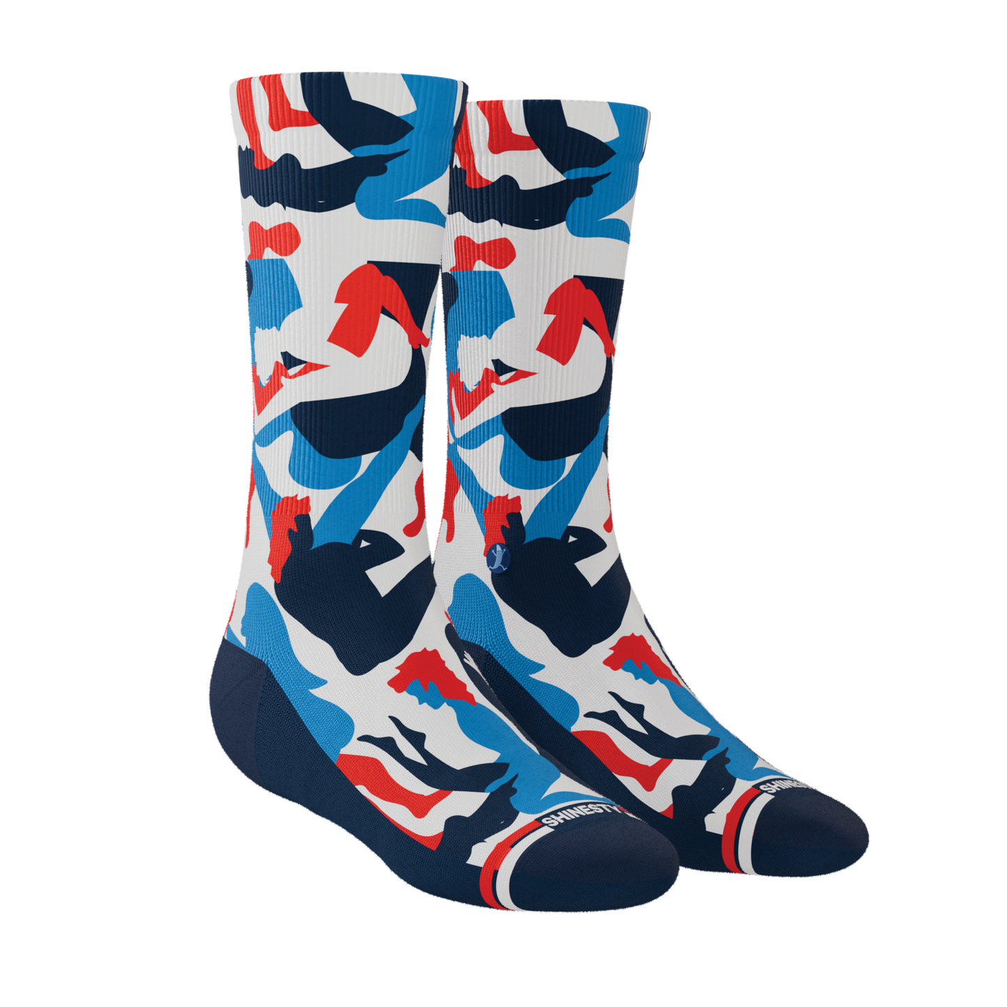 The Grand Finale | USA Camouflage Heel Hammock™ Crew Socks