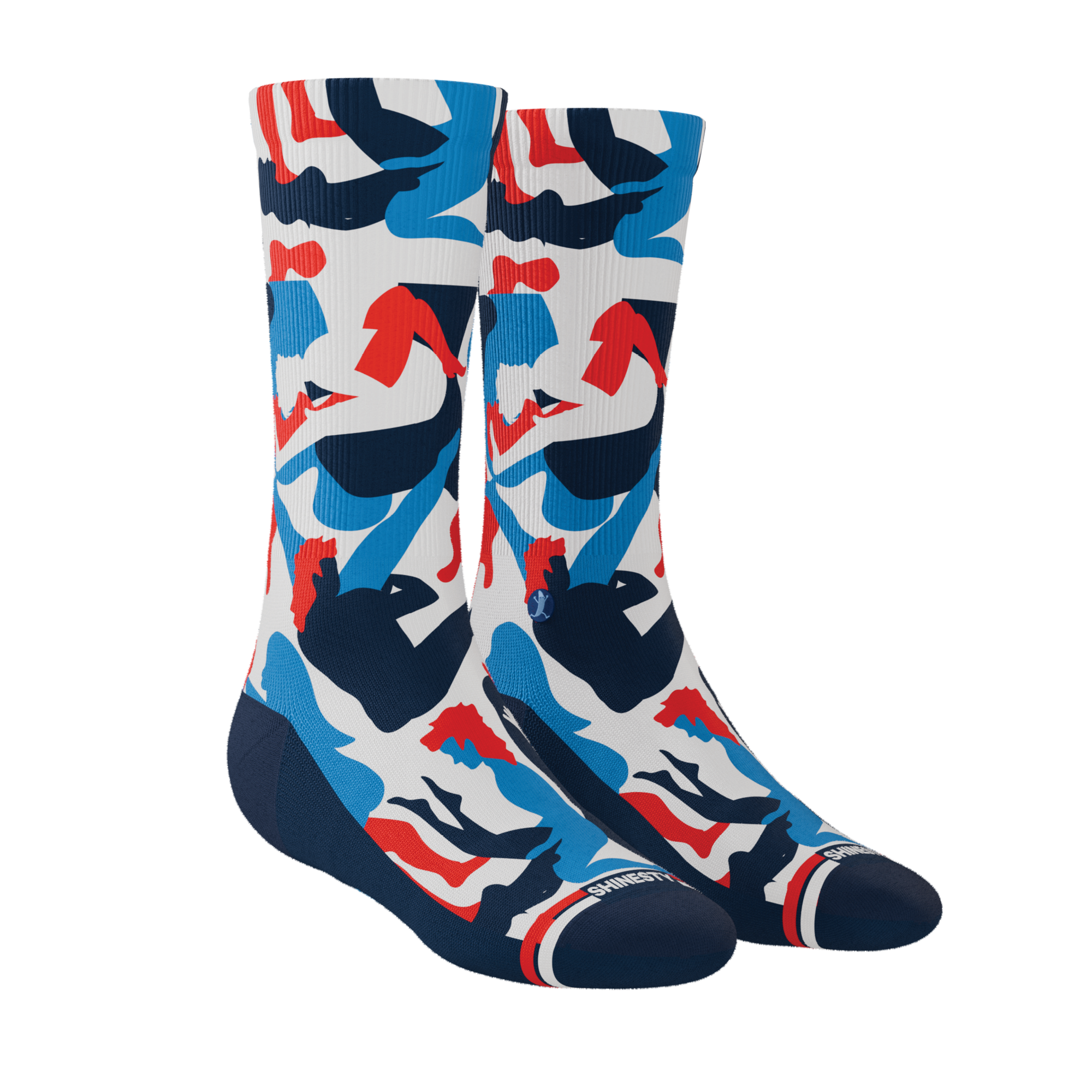 The Grand Finale | USA Camouflage Heel Hammock™ Crew Socks