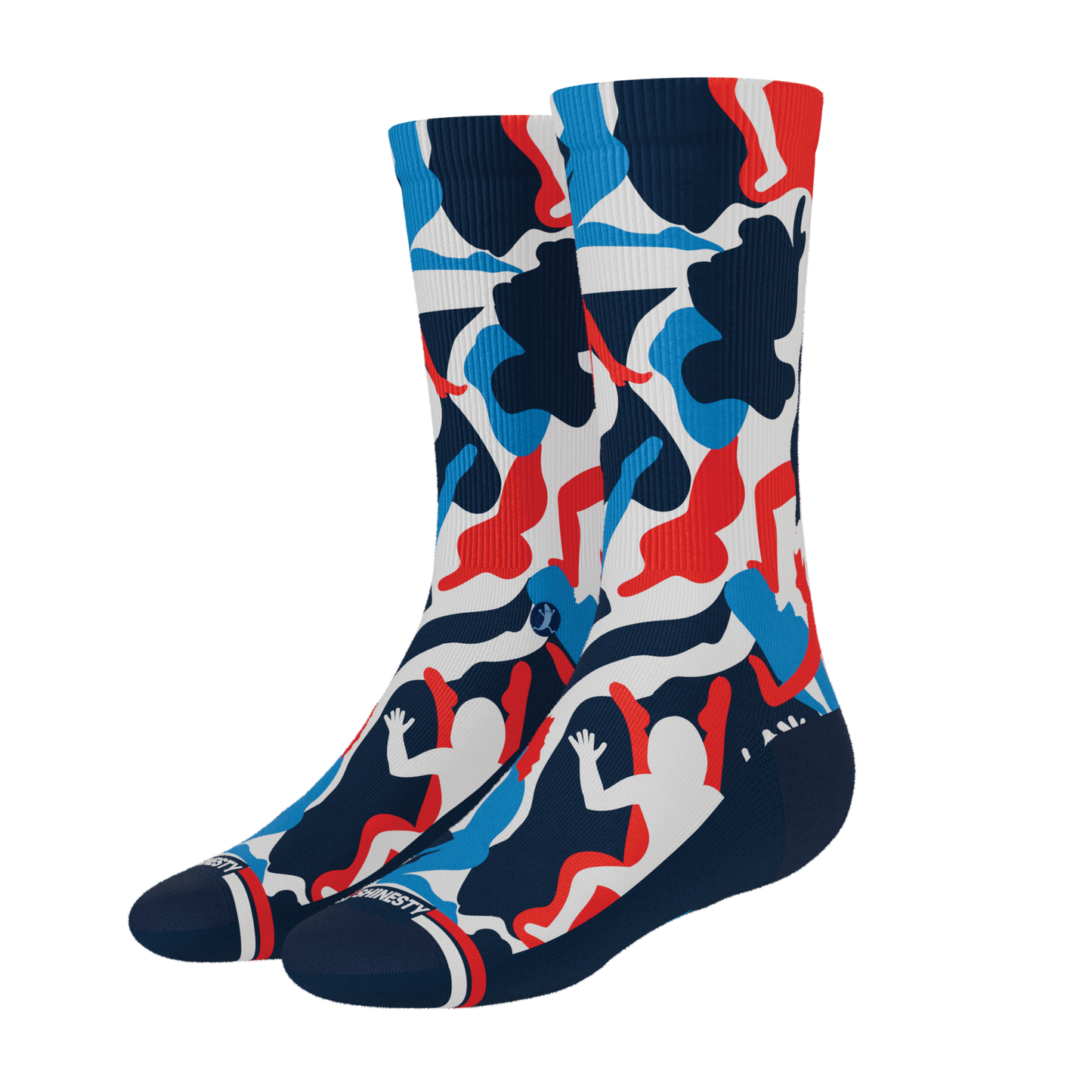 The Grand Finale | USA Camouflage Heel Hammock™ Crew Socks