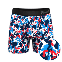The Grand Finale | USA Camouflage Ball Hammock® Pouch Underwear With Fly - Shinesty