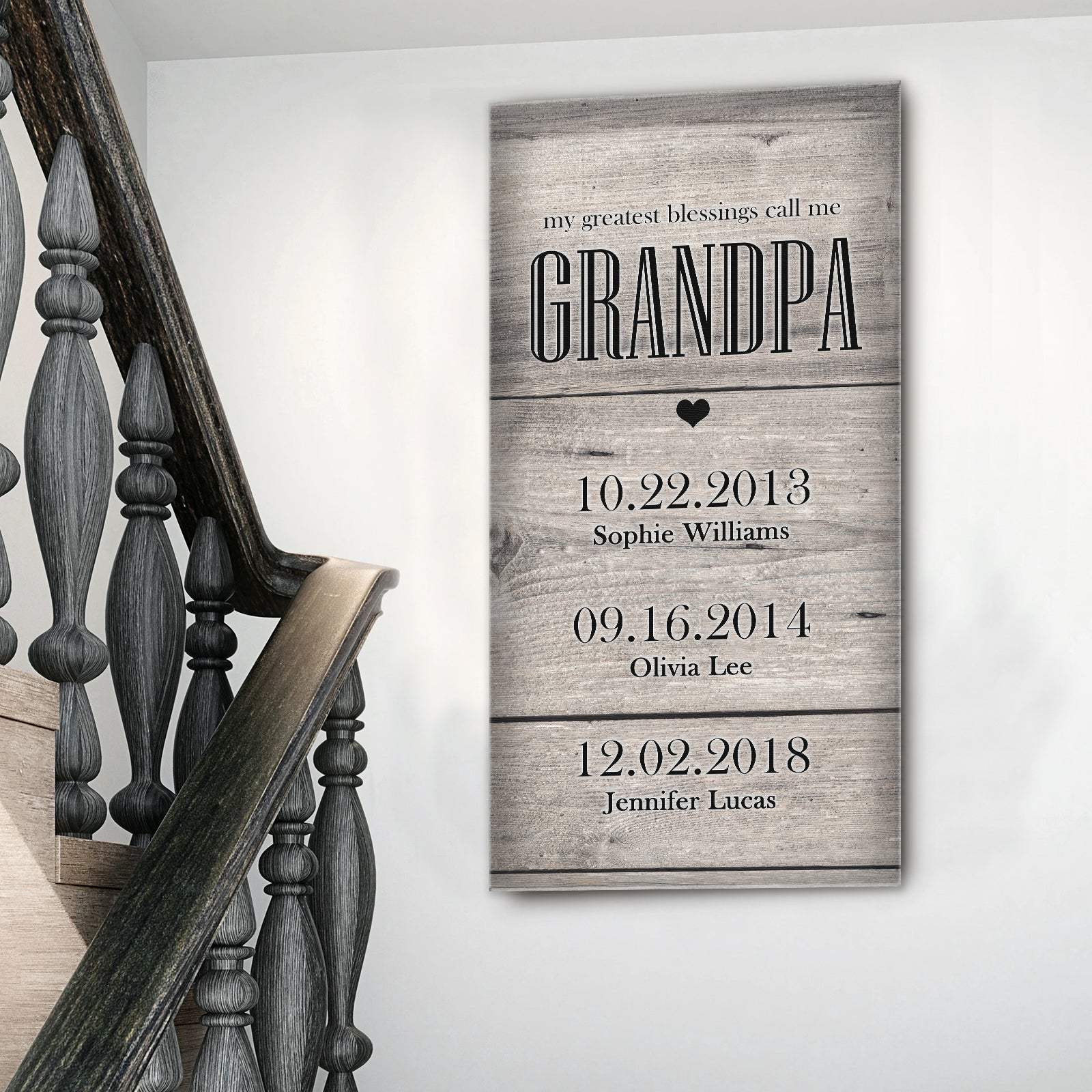 Grandfather's Name Sign - Tailored Canvases - Flyclothing LLC