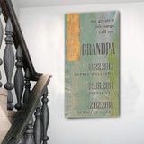 Grandfather's Name Sign - Tailored Canvases - Flyclothing LLC