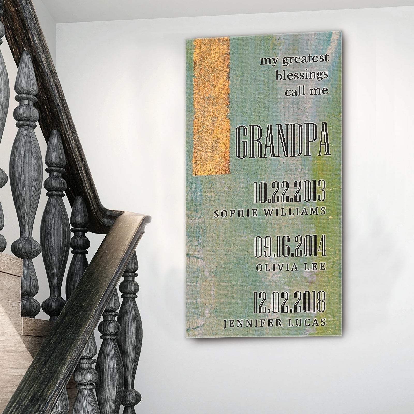 Grandfather's Name Sign - Tailored Canvases - Flyclothing LLC