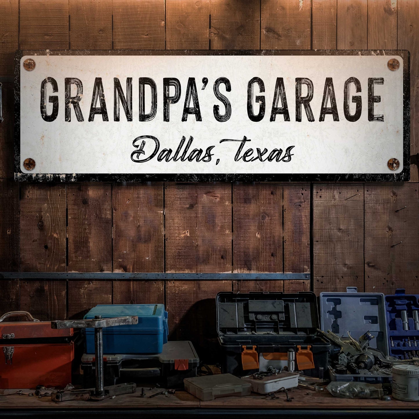 Grandpa's Garage Sign - Tailored Canvases - Flyclothing LLC