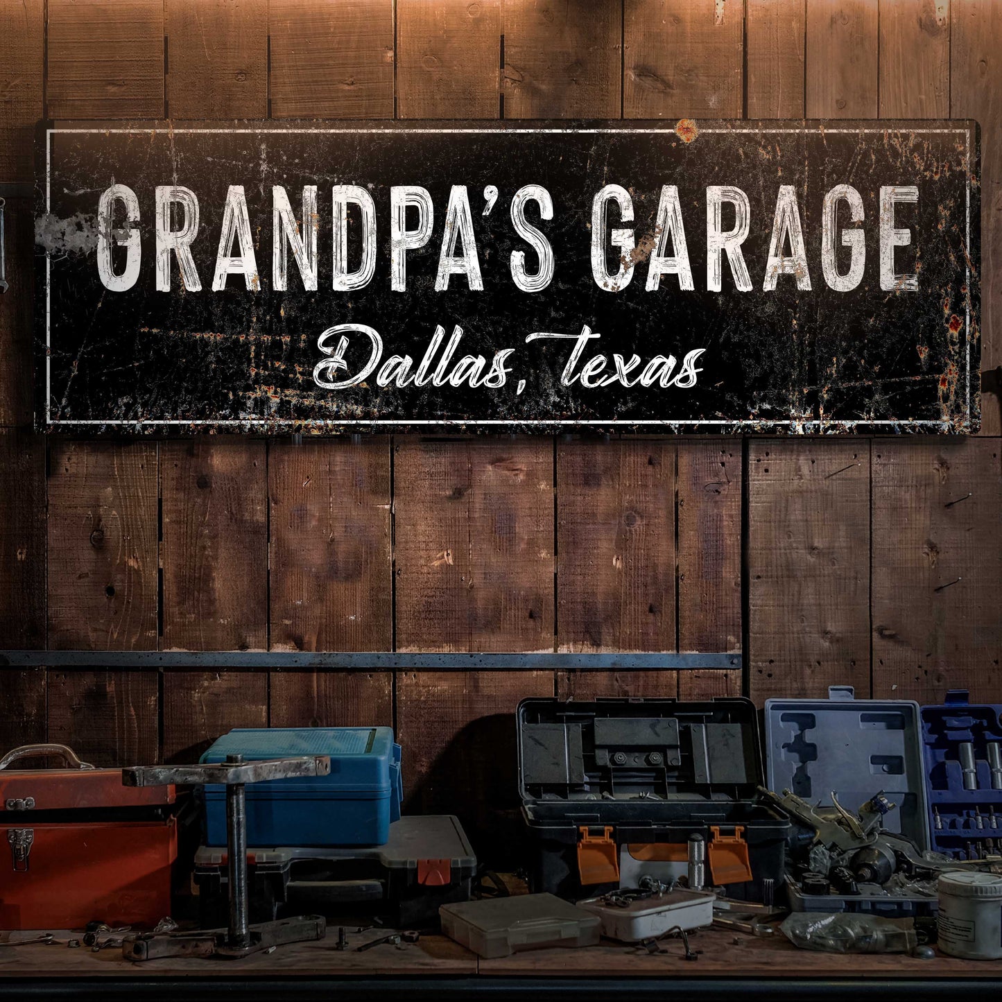 Grandpa's Garage Sign - Tailored Canvases - Flyclothing LLC