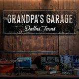 Grandpa's Garage Sign - Tailored Canvases - Flyclothing LLC