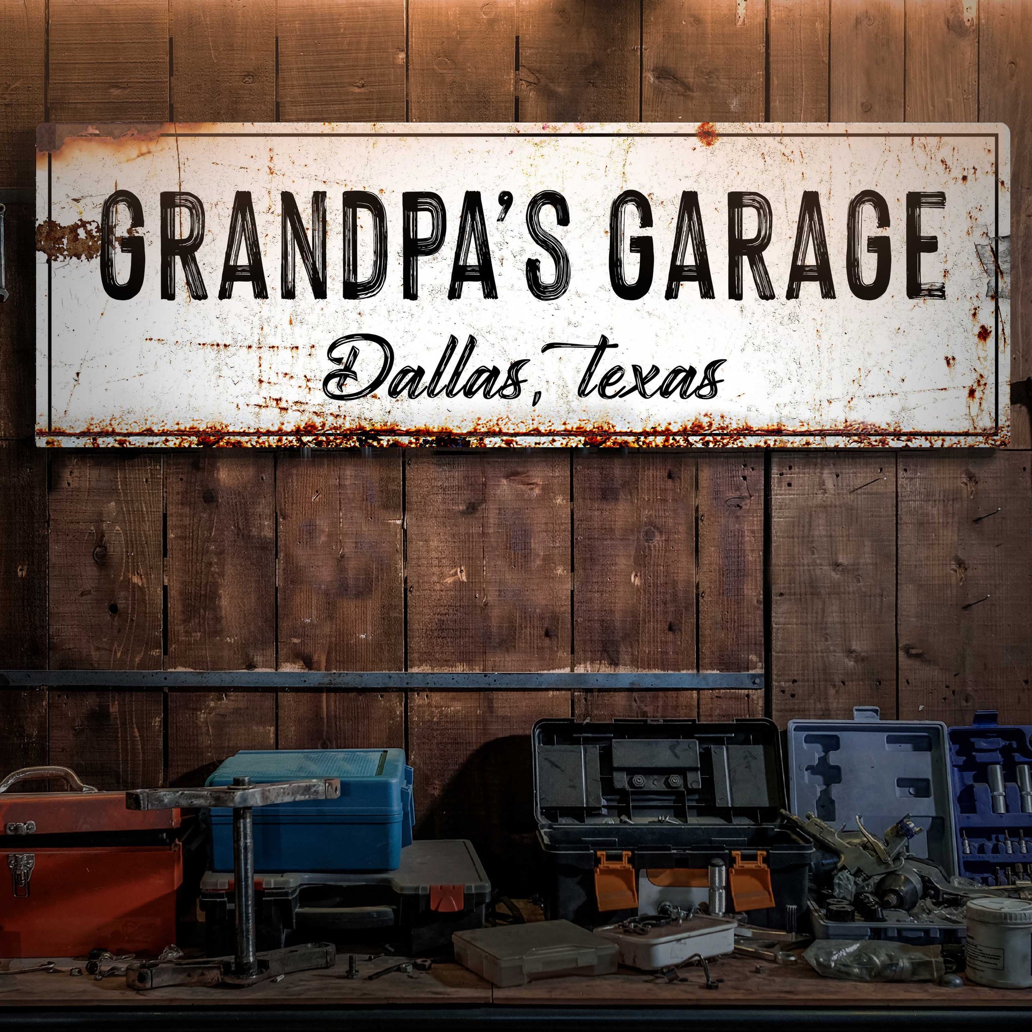 Grandpa's Garage Sign - Tailored Canvases - Flyclothing LLC