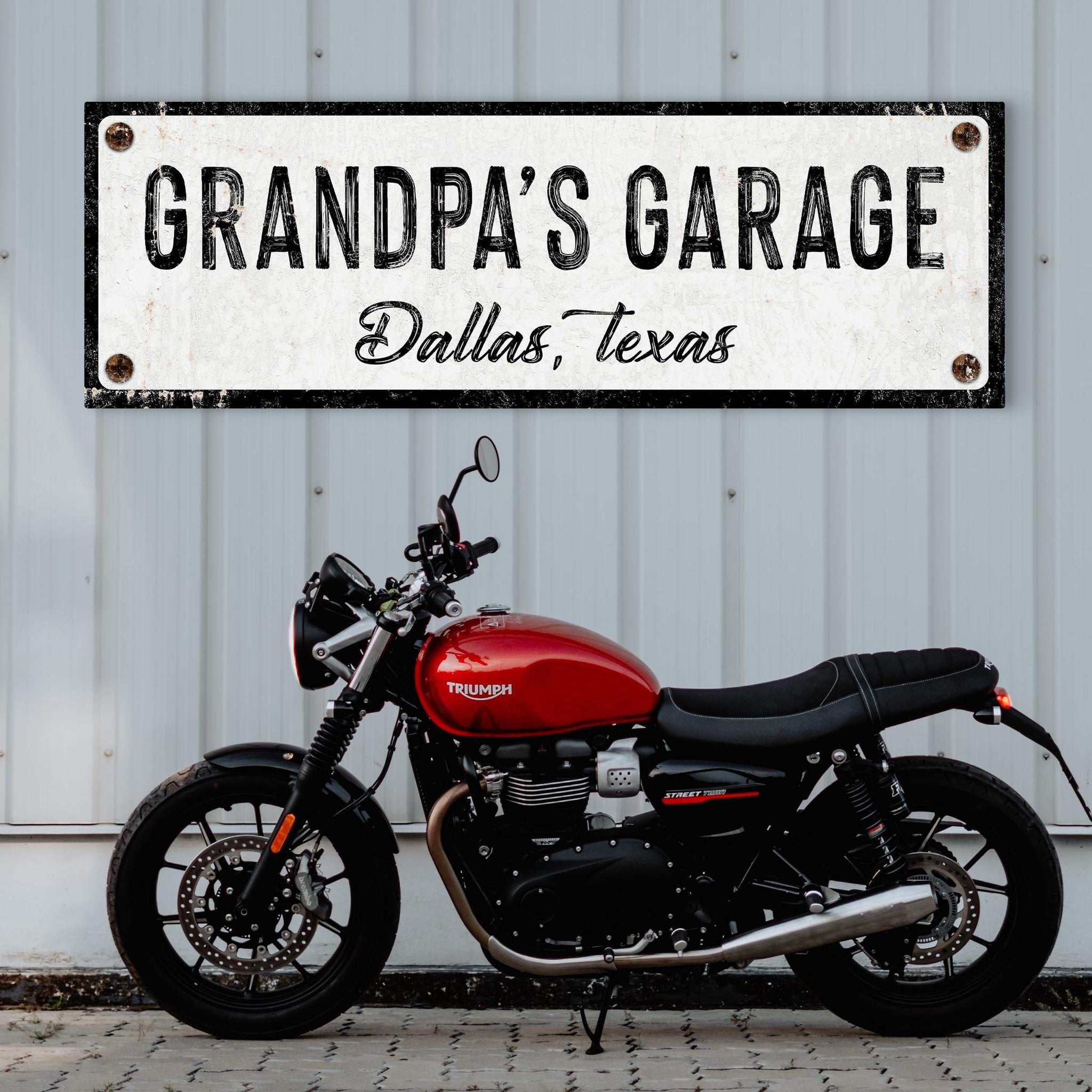 Grandpa's Garage Sign - Tailored Canvases - Flyclothing LLC