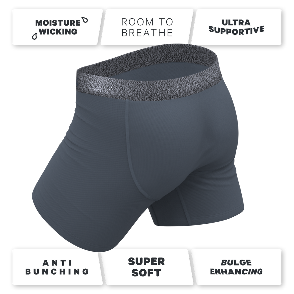 The Graphite | Tonal Grey Ball Hammock® Pouch Underwear - Shinesty - Flyclothing LLC